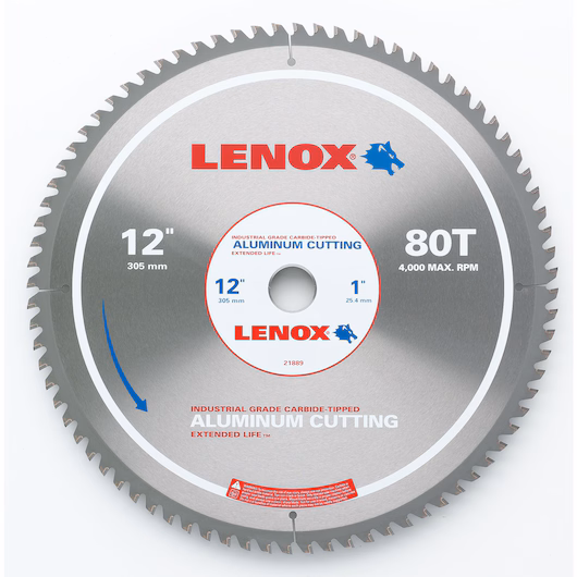 12" 80TPI Metal Cutting Circular Saw Blade