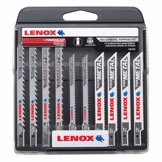 10PC U-Shank General Purpose Jigsaw Kit