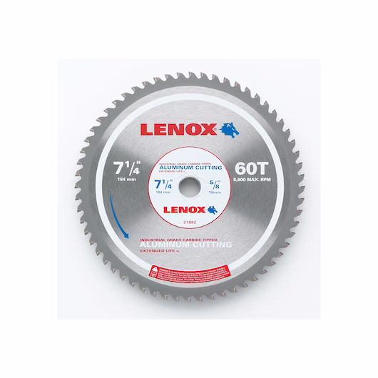 7-1/4" 60TPI Metal Cutting Circular Saw Blade