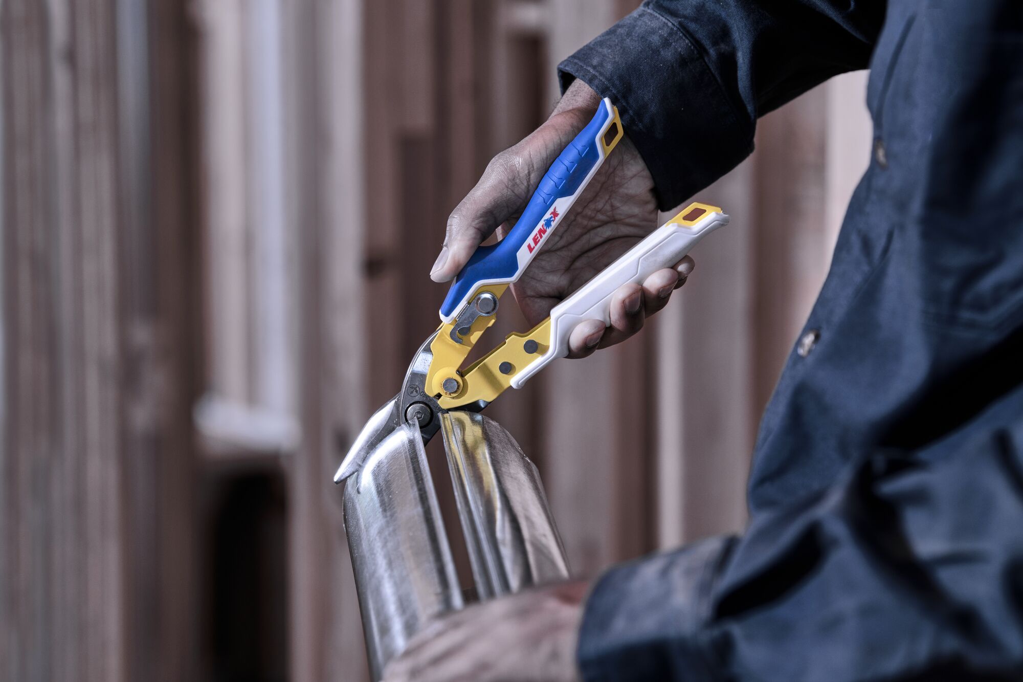 LENOX® Forged Steel Straight Cut Aviation Snips Application