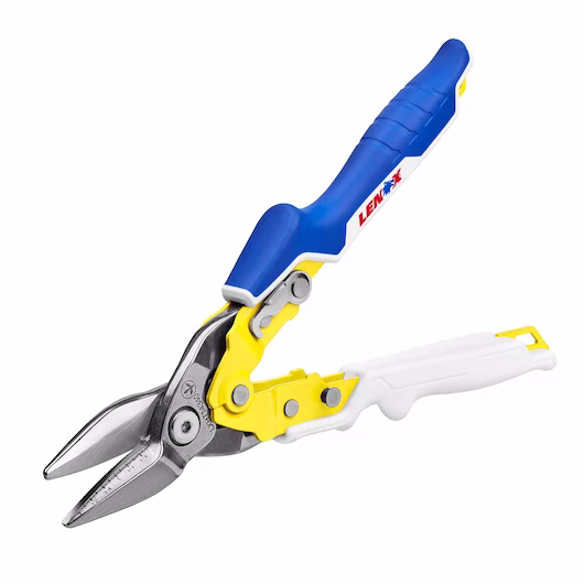 Straight Aviation Snips - 1/4 Turn, Head At Front w/ Blade Open