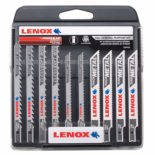 10PC U-Shank General Purpose Jigsaw Kit
