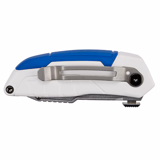 Autoload Folding knife LENOX showing back of knife with belt clip