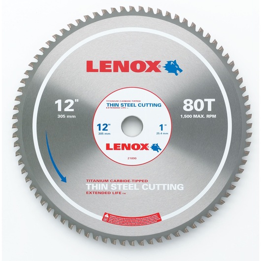 12" 80TPI Metal Cutting Circular Saw Blade