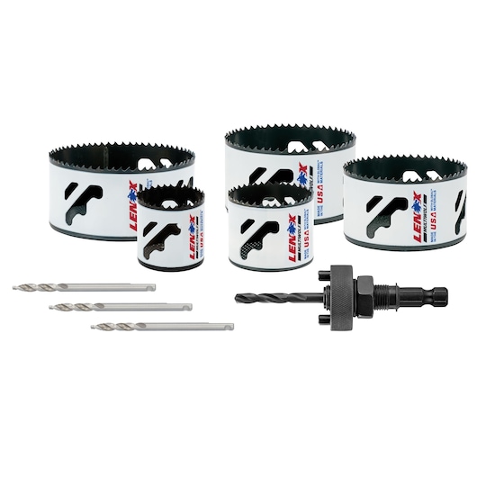 Large Hole Saw Kit (9 pc.)